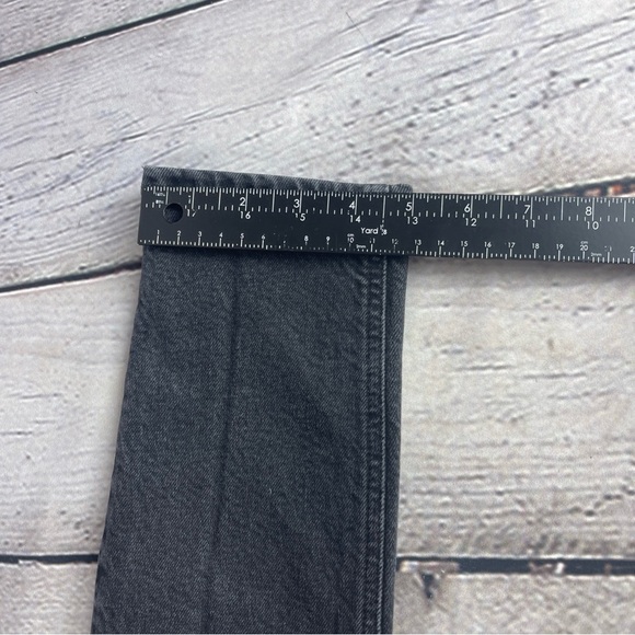 Agolde Jeans Womens 26 (26x27) Black Fly Button High Rise Skinny Leg Denim - Picture 10 of 11